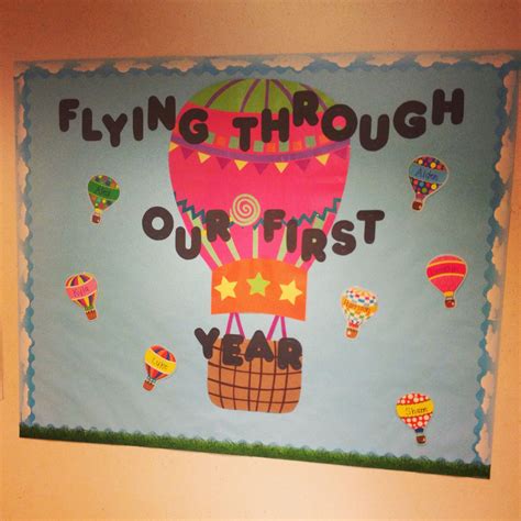 Good Bulletin Board For An Infant Room Flying Through Our First Year