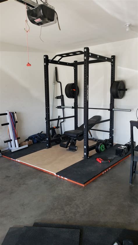 Upgraded To A Rogue Rml 490 And Built A Platform For It Home Gym