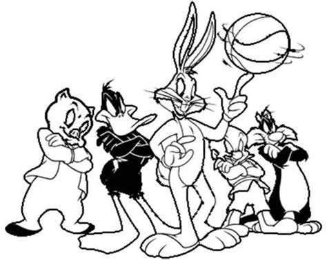 Space Jam Looney Tunes Basketball Team Coloring Pages Bulk Color Coloring Pages Avengers