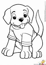 Coloring Dog Clipartmag Puppy sketch template
