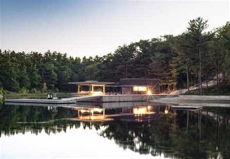 Photo 1 Of 3 In A Modern Lakeside Boathouse In Ontario Dwell