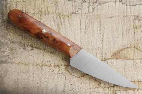 Handmade Petty Knife 99mm Long Blade D2 High Carbon Steel Shingcrafts
