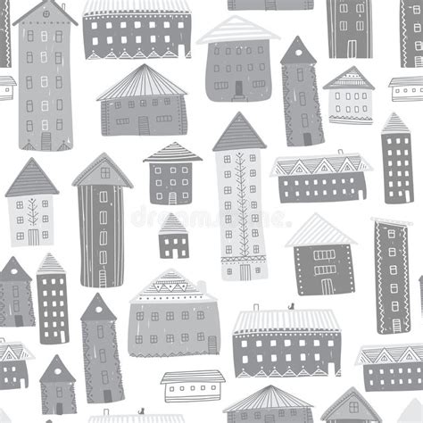 Houses Seamless Pattern Stock Vector Illustration Of Housing 118562841