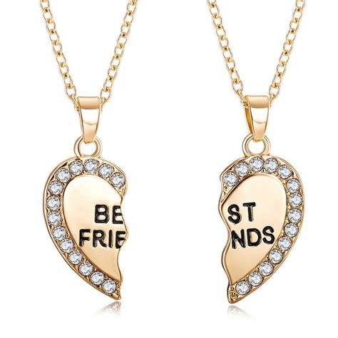 Shop Generic Best Friend Unisex Mens Womens Heart Pendant Necklace