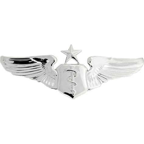 Air Force Senior Flight Surgeon Badge Mirror Finish Regular Size