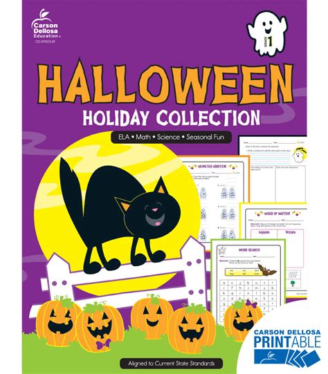 Halloween Holiday Printable Collection Grade 1
