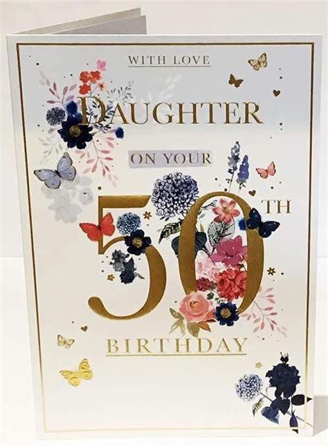 Daughter 50th Birthday Card Uk Office Products