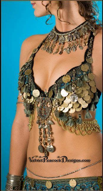 Tribal Coin Bra Belly Dance Outfit Belly Dance Costumes Belly Dance Bra