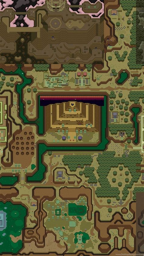 Dark World Map The Legend Of Zelda A Link To The Past Mobile