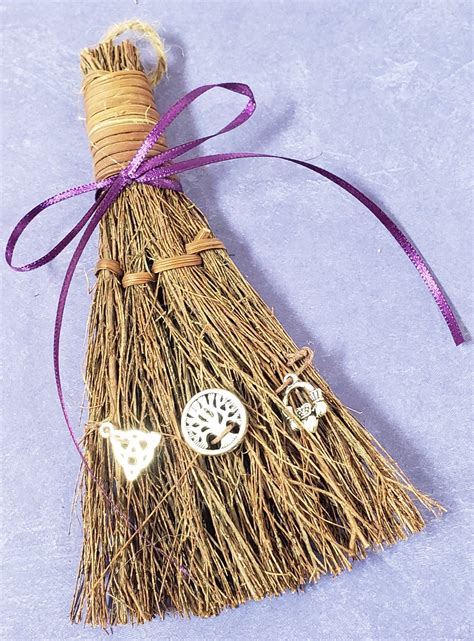 Handmade Decorative Cinnamon Broom With Celtic Charms Etsy