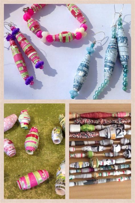 Recycled Paperbead Jewelry Paper Bead Jewelry Paper Beads Beaded