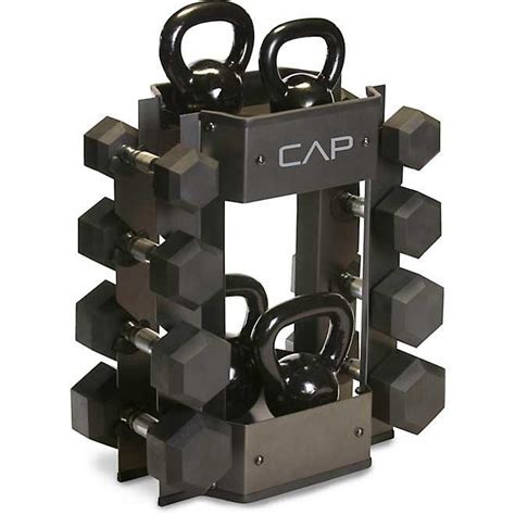 Cap Barbell Dumbbell And Kettlebell Storage Rack Academy Gym