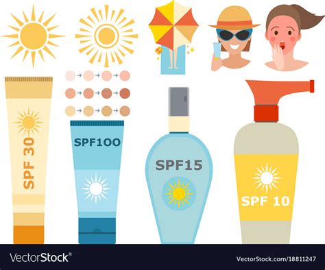 Cream Sunscreen Bottle Icon Sunblock Royalty Free Vector
