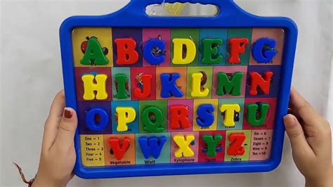 Learn Abcd With Plastic Magnetic Letters For Children Educational