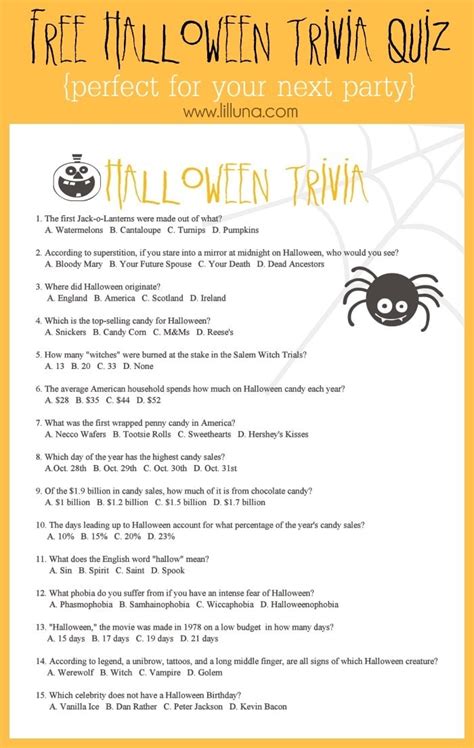 Easy Halloween Trivia Questions And Answers The Millennial Mirror