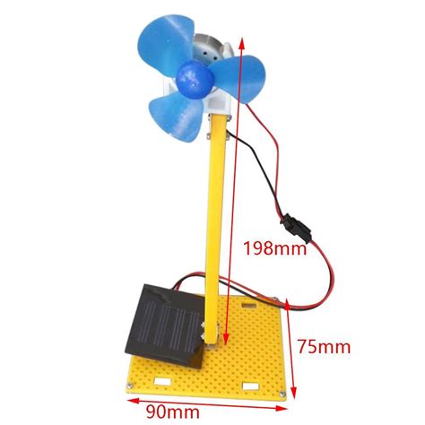 Small Wind Turbines Generator Dc Motor Led Display Kids Toy Project Diy