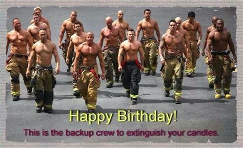 Hawt Happy Birthday Hot Firemen Men In Uniform Firefighter Calendar