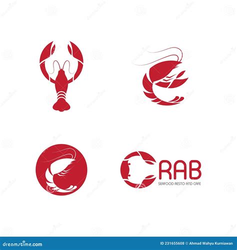 Lobster Logo Design Stock Vector Illustration Of Crayfish 231655608