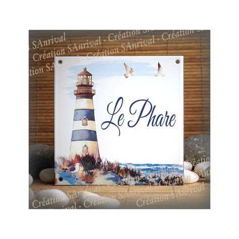 Home Plate Enamelled Lighthouse Decoration 6x6in
