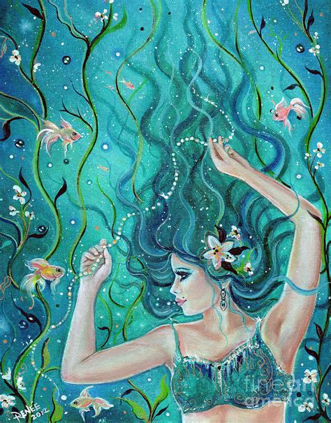 Maya Tropical Mermaid Painting By Renee Lavoie Pixels