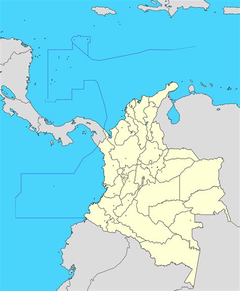 Mapa Mudo De Colombia Imagui