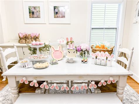 Bunny Theme Birthday Party Ryann Turns 3 Elle Bowes