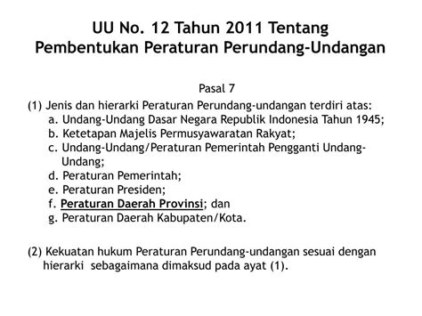 Undang Undang Nomor 12 Tahun 2011 Newstempo