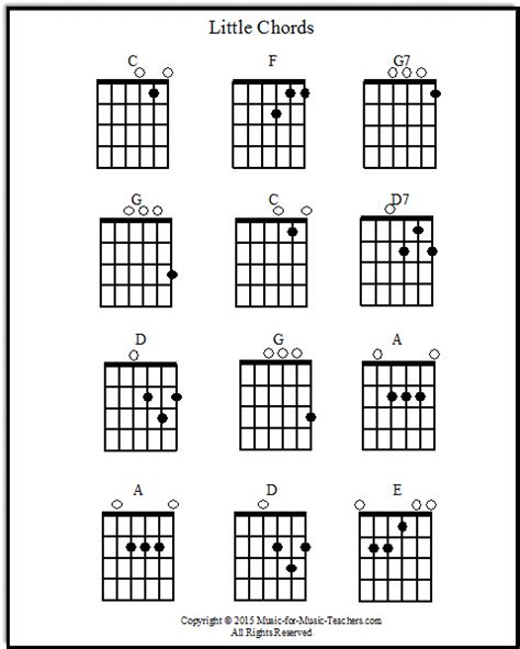 Guitar Chords For Songs Download This Free Printable Guitar Chords