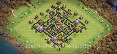 Base Th8 With Link Anti Air Dragon Max Levels 2023 Town Hall Level