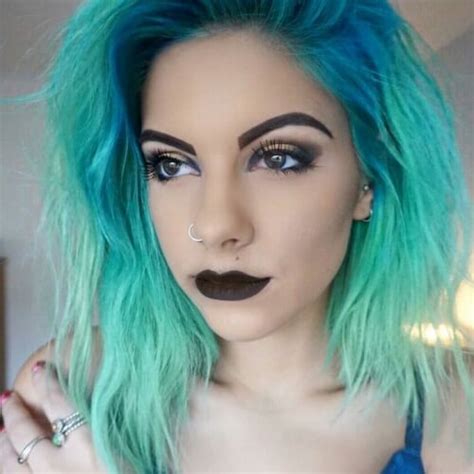 Teal And Green Hair