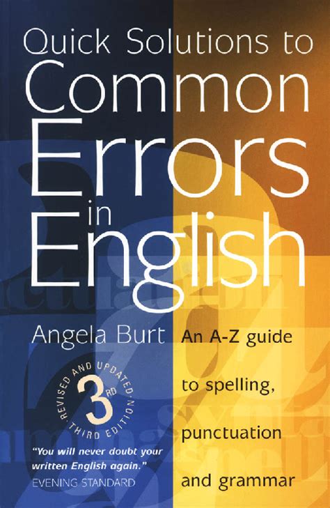 Solution Common Errors In English Studypool