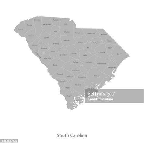 South Carolina County Map Photos And Premium High Res Pictures Getty