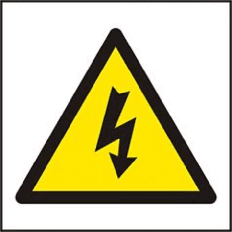 Danger Lightning Bolt Symbol Electrical Safety Sign Free Delivery