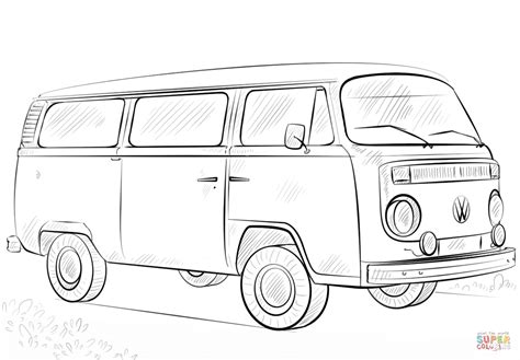 Coloriage VW bus Coloriages à imprimer gratuits