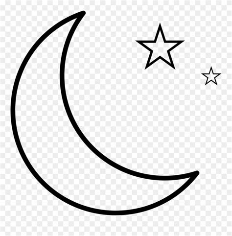 Download Moon And Stars Comments Moon Drawing Png Clipart 3456383