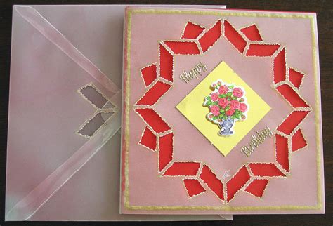 A Birthday Card Parchment Craft Birthday Cards Craft Projects Tableware Crafts Bday Cards