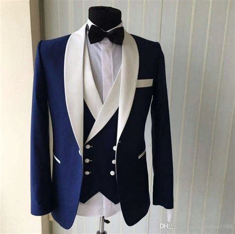 Blue Men Wedding Suits 2018 New Brand Fashion Design Real Groomsmen
