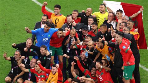 Reached The World Cup Semi Finals Morocco Celebrates Football History