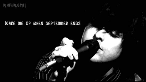 Green Day Wake Me Up When September Ends Lyrics Hd Youtube