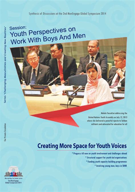 Youth Perspectives Of Work With Men And Boys Menengage Africa Alliance