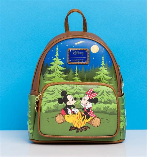 Loungefly Disney Mickey And Minnie Mouse Camping Mini Backpack
