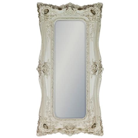Tall Cream Antique French Style Classic Mirror French Style Mirror