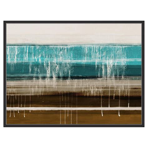 Ptm Images Melting White Framed Canvas Wall Art In 2021 Lines