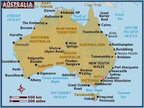 Map Of Australia And New Zealand With Cities Travelsfinderscom