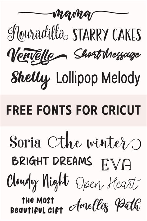 15 Beautiful Free Fonts For Cricut Youll Wish You Knew Sooner