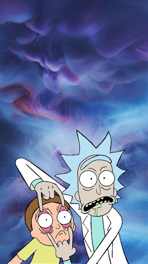 Rick And Morty Rick Sanchez Meeseeks Blue Smoke Iphone Hd Phone