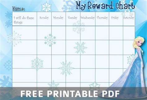 Reward Chart Kids Reward Chart Printable Reward