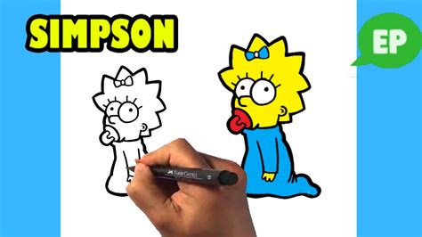 How To Draw Maggie Simpson Easy Pictures To Draw Youtube