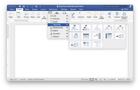 Does Microsoft Word Have An Org Chart