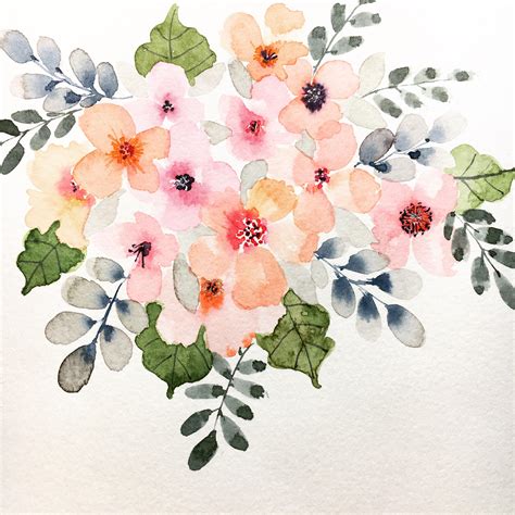 Loose Watercolor Flowers Rwatercolor